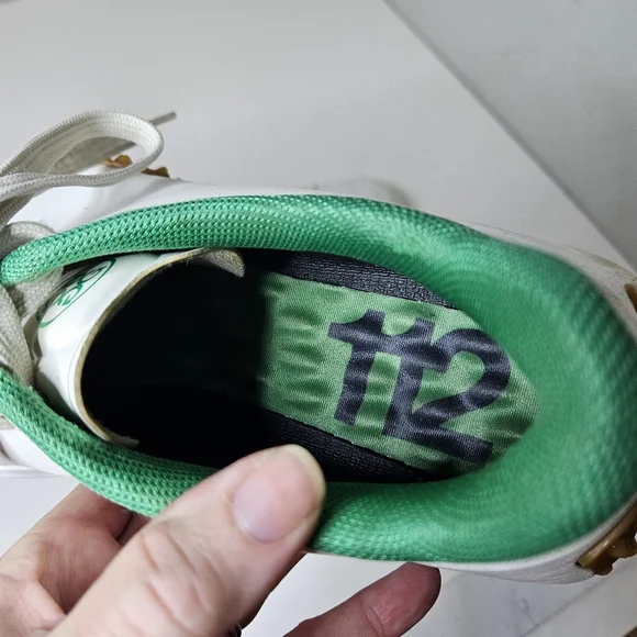 G/FORE G.112 Golf Shoe Snow Toast Kelly Green Spikeless White Men's 9 - Picture 4 of 11